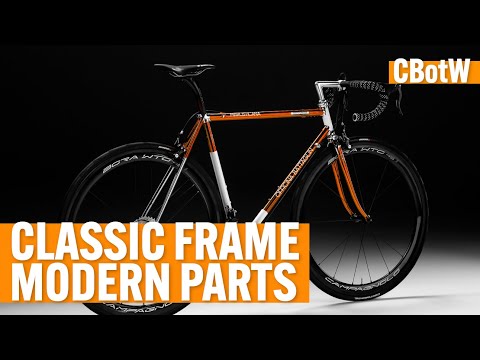 Building up a CLASSIC STEEL ROAD FRAME with MODERN bicycle parts