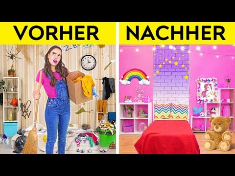 COOLES ZIMMER-MAKEOVER || Wir Bauen Unser Traumhaus! Geniale DIY-Ideen & Basteleien von 123 GO!