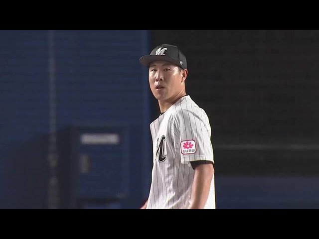 【7回表】抜群の安定感!! マリーンズ・西野勇士 気迫のこもった投球で7回95球無失点!!  2023年7月4日 千葉ロッテマリーンズ 対 埼玉西武ライオンズ