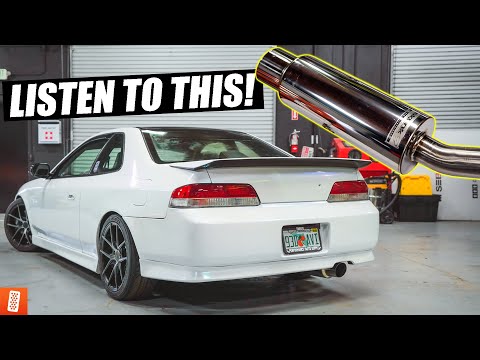 Installing a Skunk2 Catback Exhaust on the @throtl 1997 Honda Prelude VTEC! (throtl Dream Build 5)