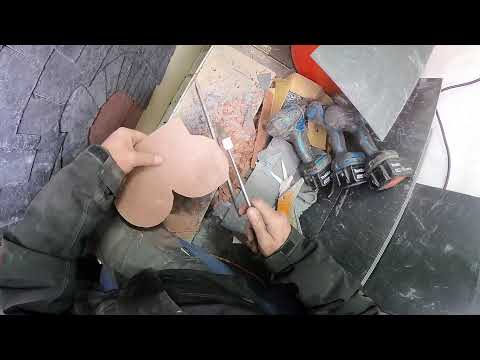 Das Colditzer Stadtwappen - Schieferornament - Teil 9