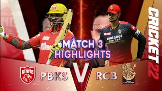 PBKS vs RCB | Punjab Kings vs Royal Challengers Bangalore Match Highlights IPL Prediction Cricket 22