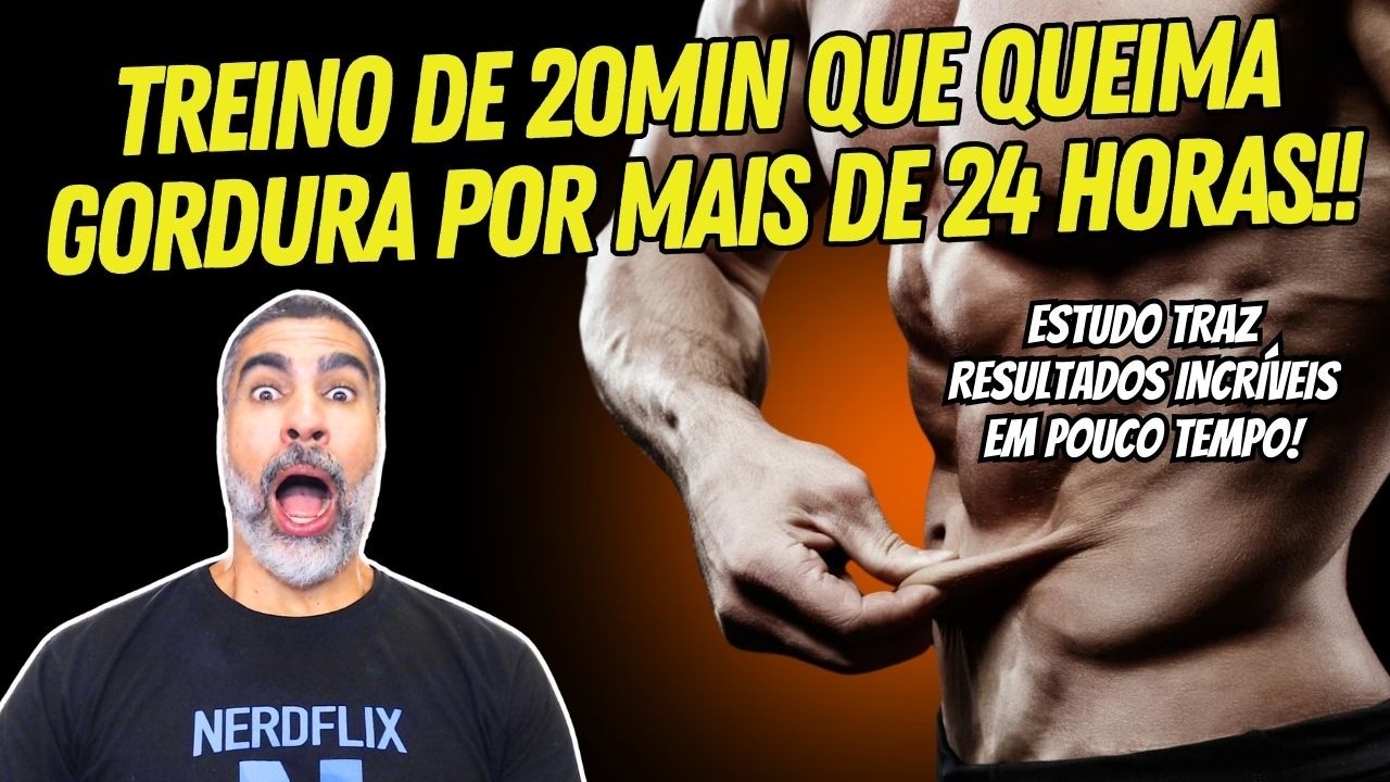 Treino de 20min que gasta gordura que treinos de 1 hora e meia