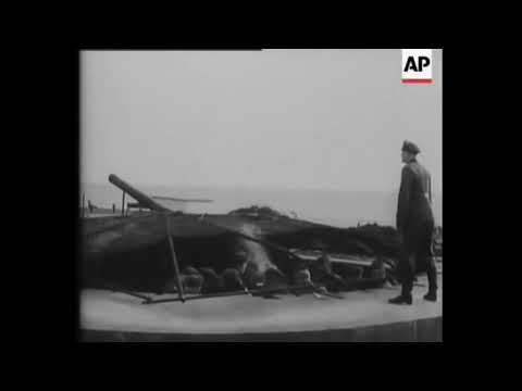 Marine Flakbatterie Kugelbake - Cuxhaven 1940 em Übungsschießen.