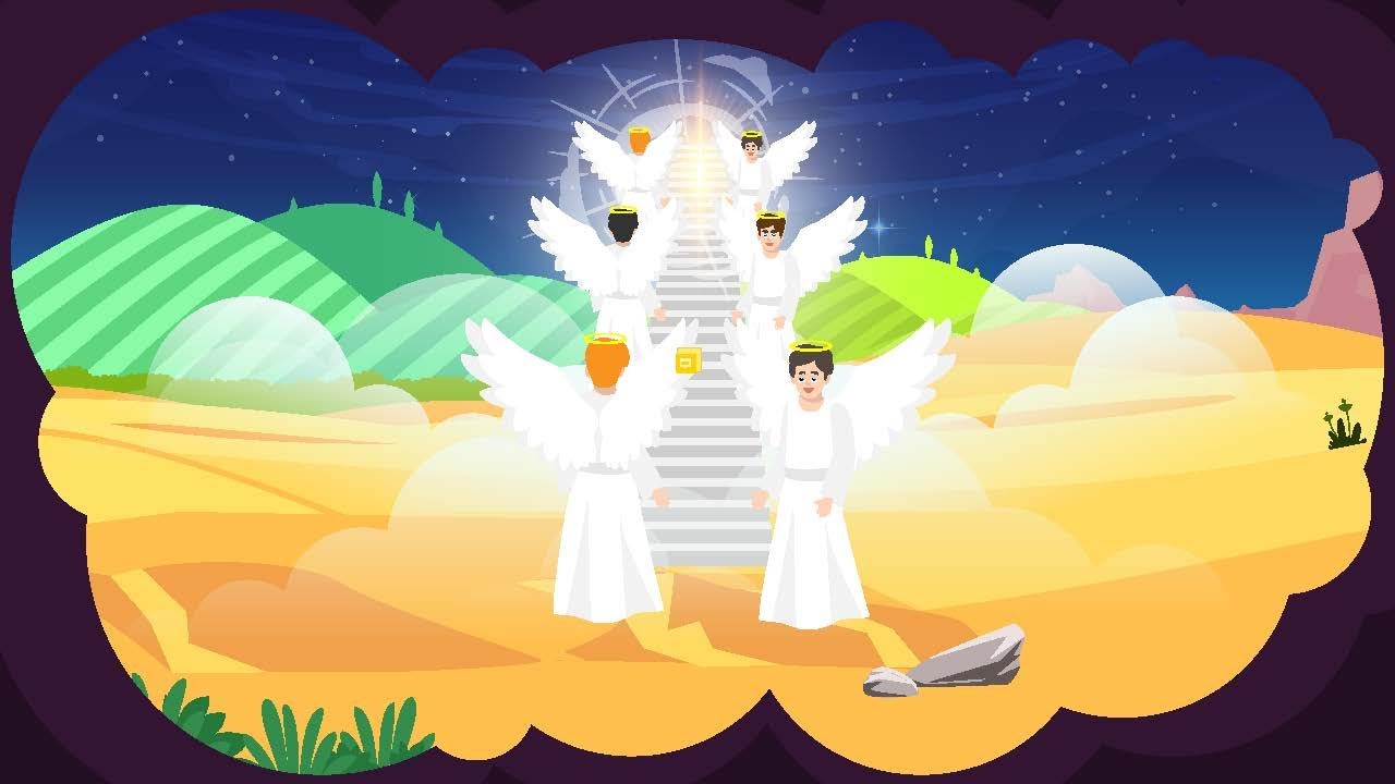 ابونا يعقوب وخاله لابان وراحيل وليئة - مصري - cartoon