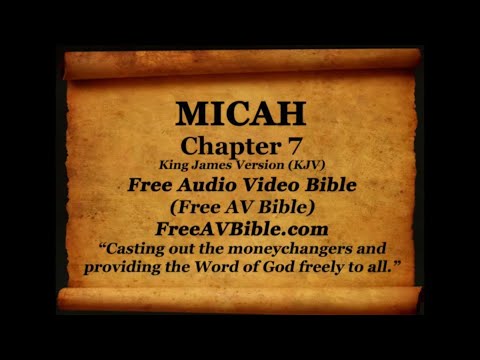 33. Micah Complete 1-7, King James Version (KJV) Free AV Bible Read Along Bible Narration 2