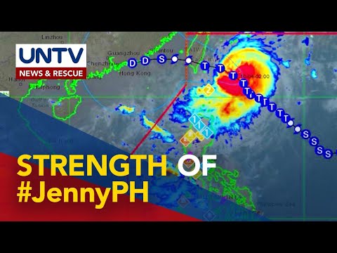 Typhoon #JennyPH maintains strength as it moves closer to extreme northern Luzon
