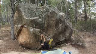 Video thumbnail of El Recto, 6B+. La Pedriza