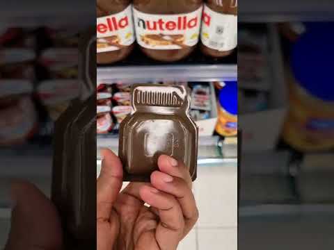 NUTELLA MINI CUPS| SINGLE SERVE CHOCOLATE HAZELNUT PACKETS #GroceryStoreFinds #shorts