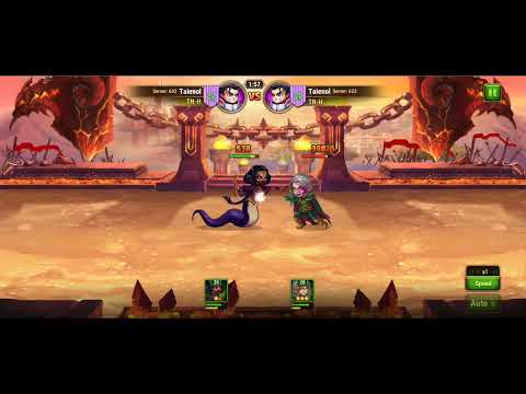 Hero Wars Mobile, lv20 Yasmin vs Kai