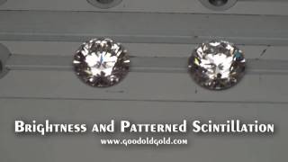 Comparing Lower Girdle Facet Length in 2 Hearts & Arrows Diamonds