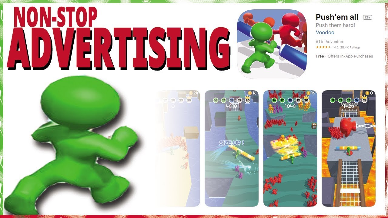 Push'em All Review - So Many Advertisements in this Game