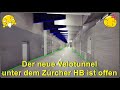 Unter Dem Hauptbahnhof Eröffnung Velo Stadttunnel Zürich Thomas1980