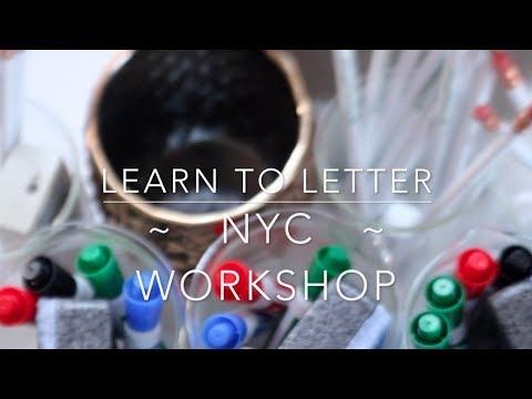 Learn to Letter with Lauren Hom | NYC Workshop & Instagram Flat Lay Tutorial | 12.15.17 /KeshnaDonia