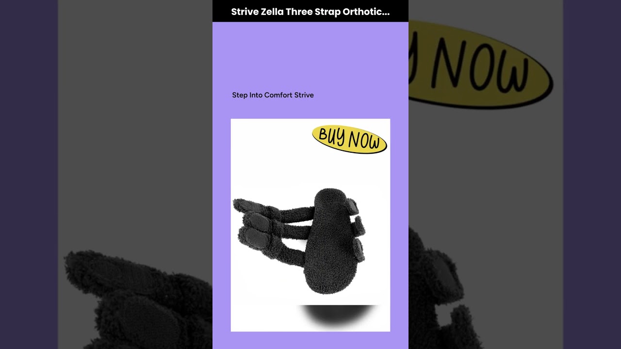 Watch Strive Zella Three Strap Orthotic Support Women's Slipper Sandal video