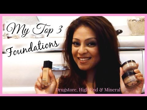 My Top 3 Drugstore & High End Foundations │ Liquid & Mineral