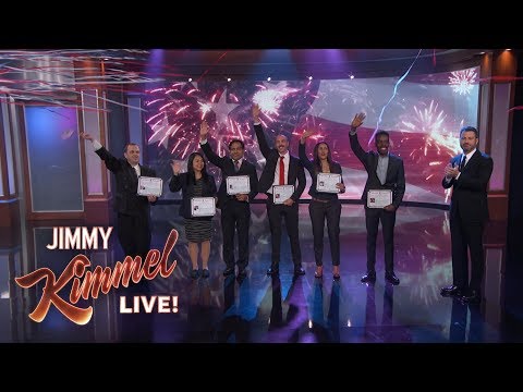 Jimmy Kimmel Welcomes Immigrants to America Video