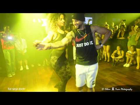 Jorge y Tanja ( Ataca & Alemana) Bachata Demo  [Kewin Cosmos -  Sin Censura] @  The Salsa Room 2018