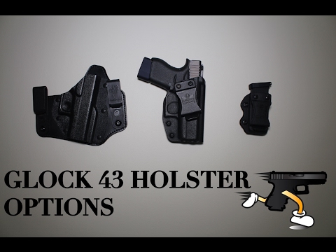 Glock 43 Holster Options - MultiHolster vs DeSantis with Taran Tactical Baseplate