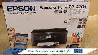 Epson Expression Home XP 4205 unboxing and setup