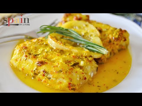 Oven Roasted Cod with Saffron & Lemon