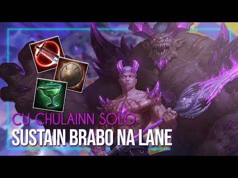 SUSTAIN BRABO NA LANE | CUCHULAINN SOLO (Conquista Smite Brasil) ft. Gabi