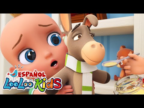 🐴 A Mi Burro Le Duele la Cabeza en Repeat | Canción Infantil Divertida | LooLoo Kids Español
