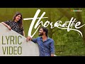 Thoraathe Lyric Video Malayalam Romantic Song Malayalam Album Song