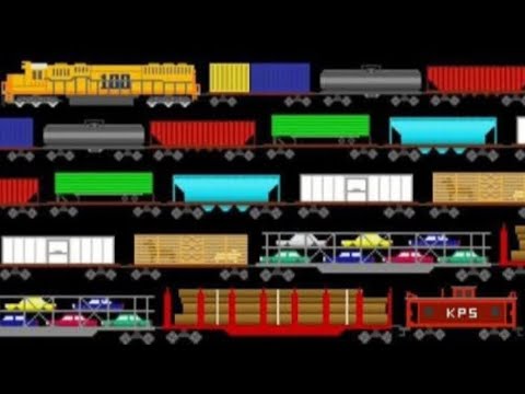 Freight Train Cars Remastered - @TheKidsPictureShow