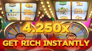 Crazy Time Big Win Today,Oh My God ! TOPSLOT 50X ! 4250X ! 1000X,1000X,1000X And Others! 4250X All B Video Video