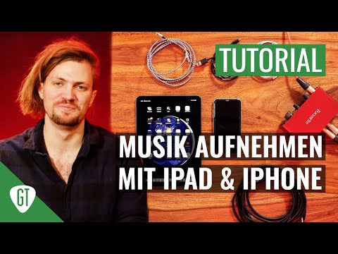 Recording guitar music with iPad and iPhone (using GarageBand) | German tutorial