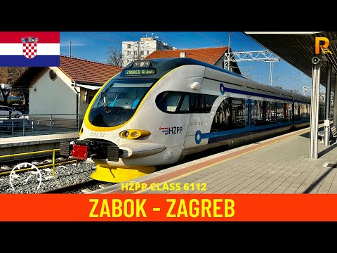 Cab Ride Zabok - Zagreb (Croatian Railways) train drivers view 4K