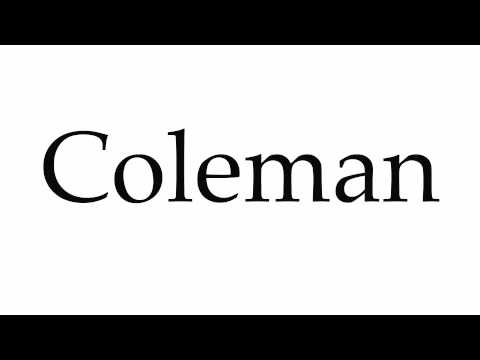 How to Pronounce Coleman