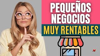 20 Ideas De Pequeños Negocios Rentables🚀 Con Mínima Inversión 👌