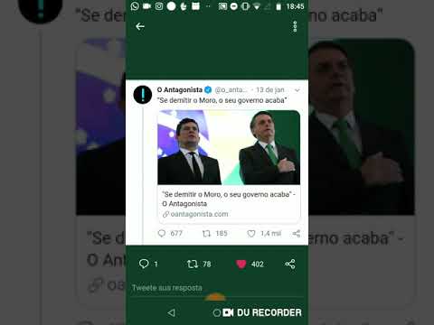 Prints do Fanfic do ANTAgonista: Bolsonaro "fritando" Moro [Fake News]