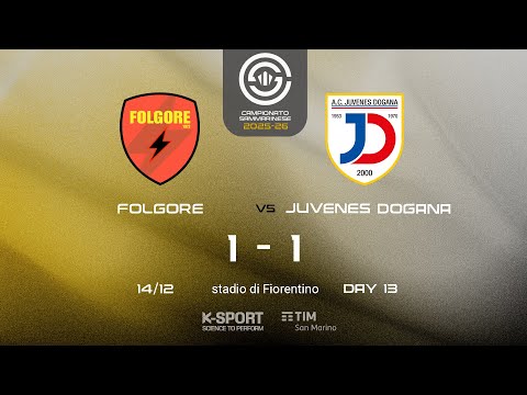 Campionato Sammarinese 2025-26, 13. giornata | Folgore - Juvenes Dogana 1-1