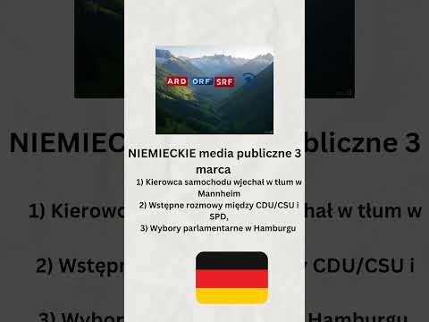 Niemieckie media publiczne 3 marca