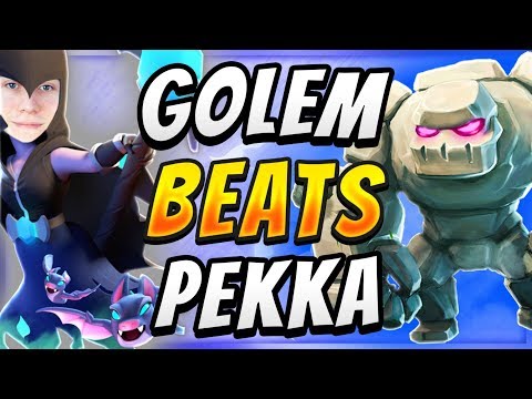 CAN'T BE COUNTERED! Golem Deck That Beats Pekka Decks! — Clash Royale