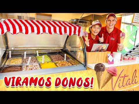 WE BECAME OWNERS OF A PROFESSIONAL ICE CREAM SHOP! - VERY AMAZING