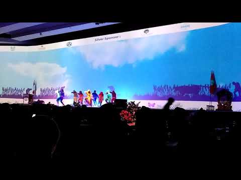 Modern dance performance at bali conference 2017