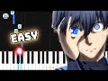 Blue Lock OP 2 Judgement EASY Piano Tutorial Sheet Music