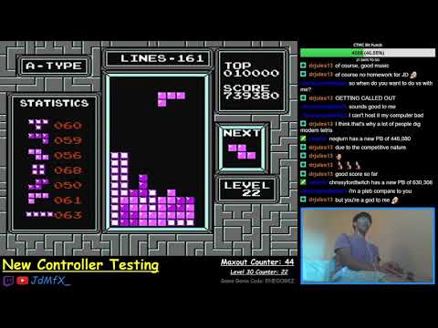 NES TETRIS - First Ever Maxout + Level 31 - 9/29/2018