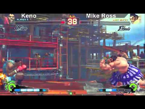 SSF4 AE: Keno (Boxer) vs Mike Ross (Honda) - levelup (Round One Arcade)