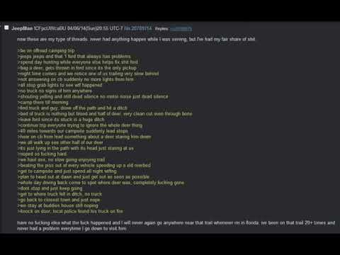 Anon's spooky offroad camping trip