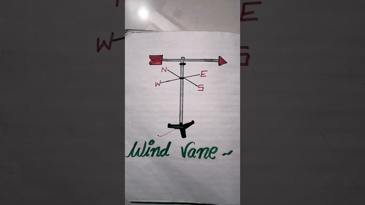 drawing of wind vane