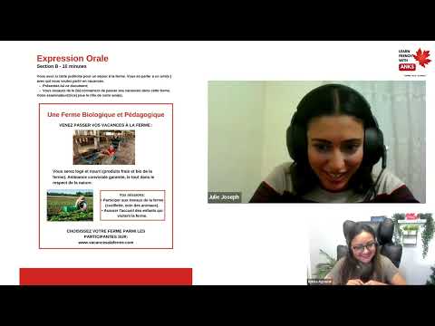 TEF Speaking Section B | Sujet- Passer les vacances à la ferme