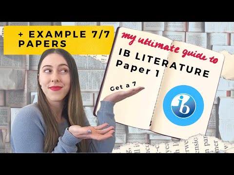 HOW TO SURVIVE IB LIT PAPER 1 II how I got a 7 + example IB literature paper 1