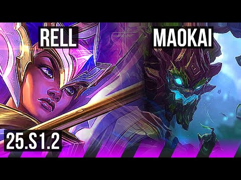 RELL & Ezreal vs MAOKAI & Lucian (SUP) | KR Master | 25.S1.2