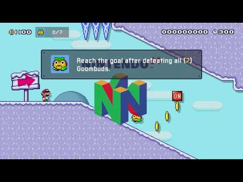 Super Mario Maker 2 🔧 Sliding with OnOff Switch 🔧 by Thotian