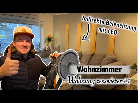 WOHNZIMMER in 3 TAGEN komplett renovieren - Wohnungsrenovierung #1